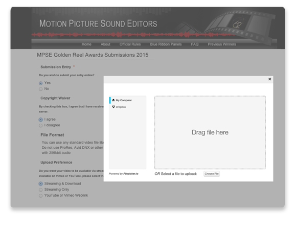 OpenWater media upload screenshot