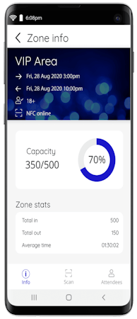 Nutickets capacity tracking