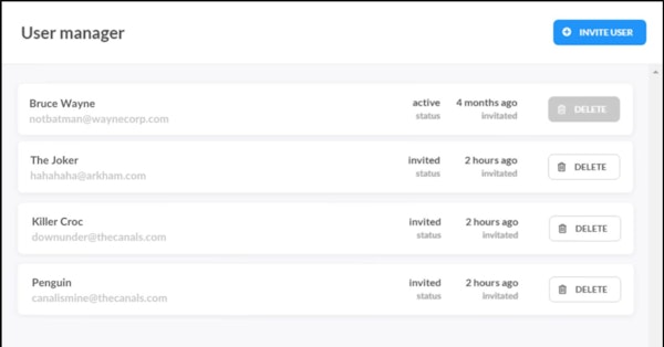 Automizy user manager