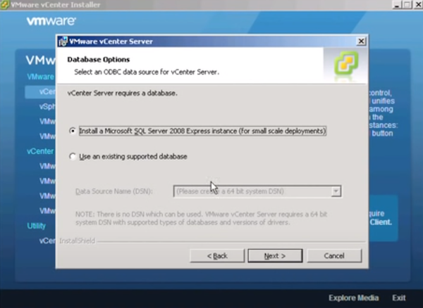 vCenter Server installation