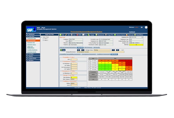 VAIL-PLANT RBI assessment