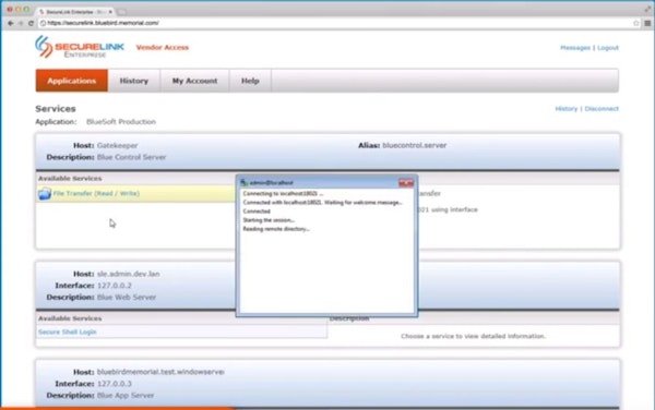 SecureLink vendor workflow