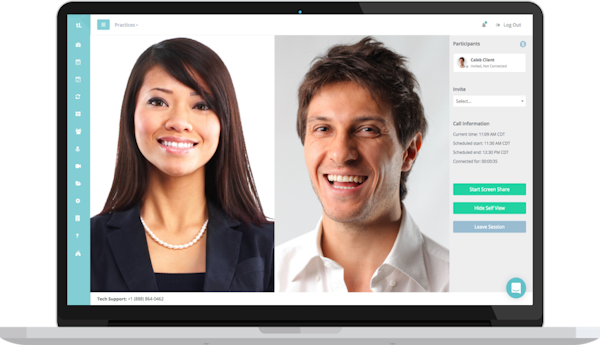 thera-LINK video chat screenshot