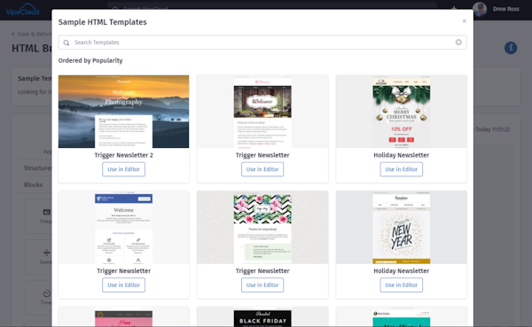 VipeCloud 250+ Email Templates