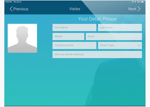 PurelyTracking visitor registration