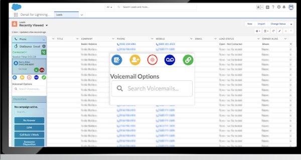 Voicemail options