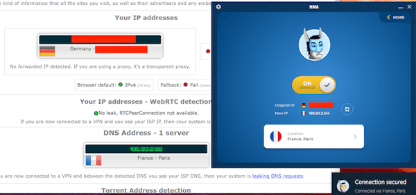 HideMyAss VPN leaks