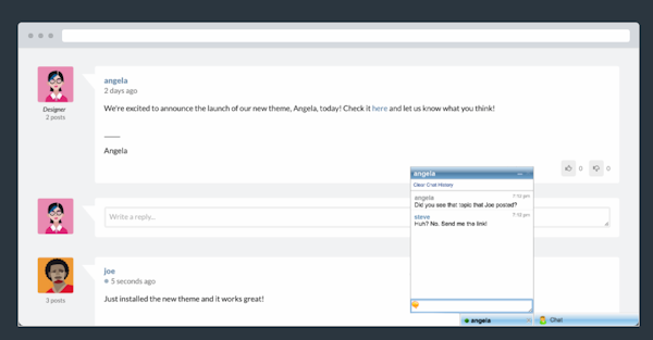 Website Toolbox messaging