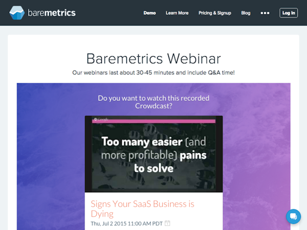 Crowdcast webinar