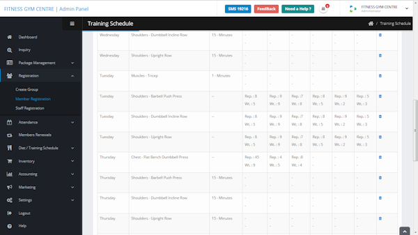 WMEFit training schdule