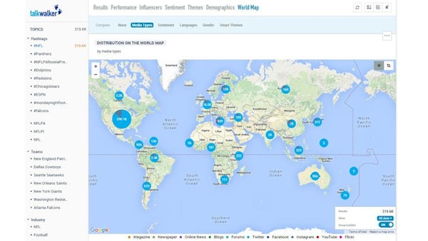 World heat map