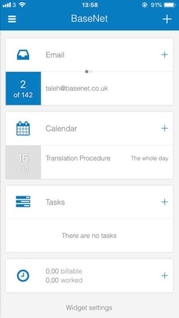 BaseNet widgets