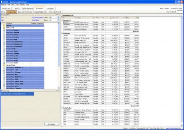 Components Summary