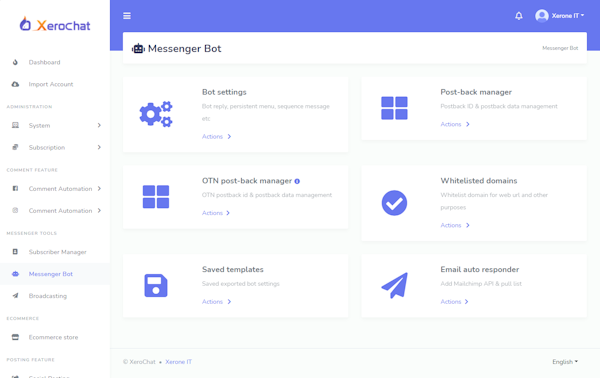 XeroChat messenger bot