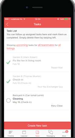 Your Porter App task list screenshot
