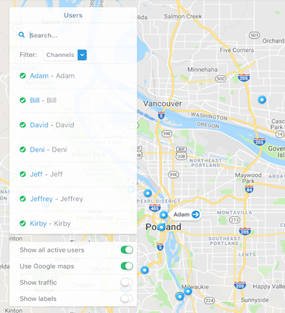 Zello User Tracking