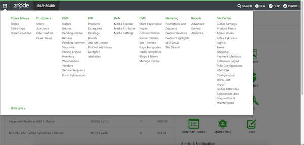 Znode administration console