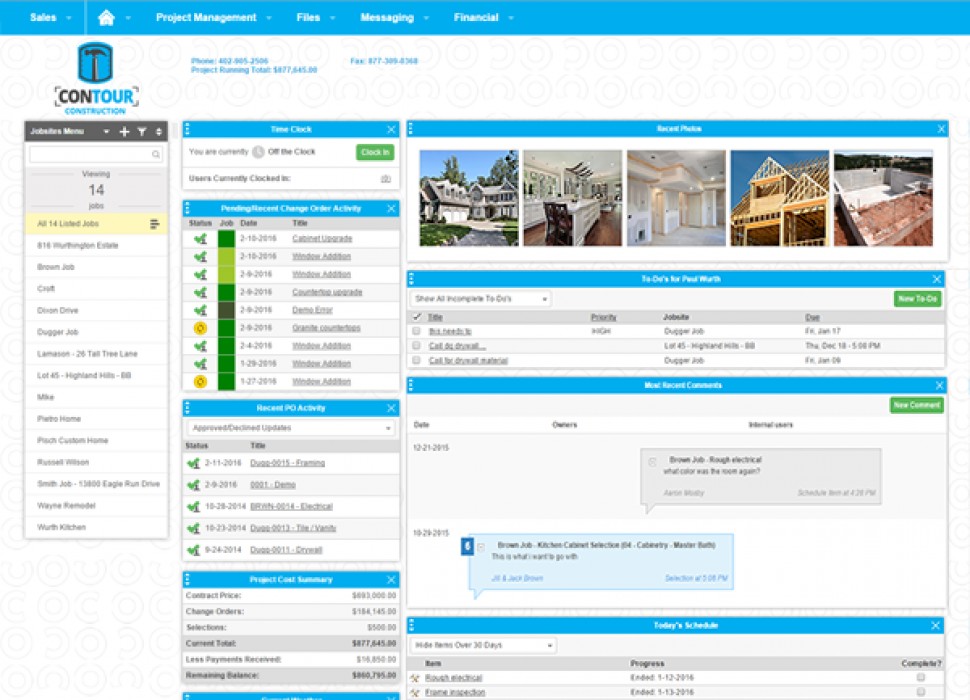 residential construction scheduling software
