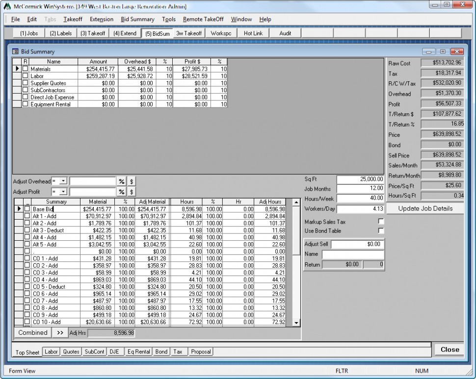 Bid-summary-screenshot-in-McCormick-estimating-software