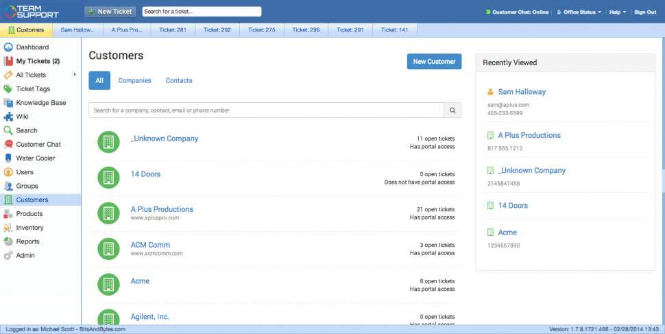 Customer-management-screenshot-in-TeamSupport